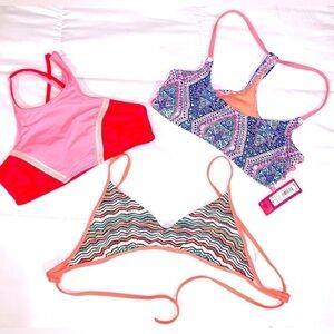 Bikini Tops lot/bundle of 3 Eidon, xhilaration All size Medium